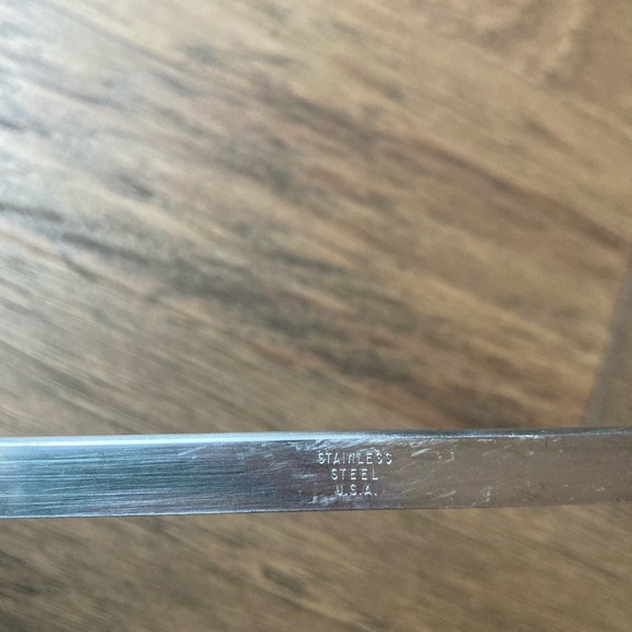 Vintage Stainless Steel Spatula with Wooden Handle - Picture 5 of 9